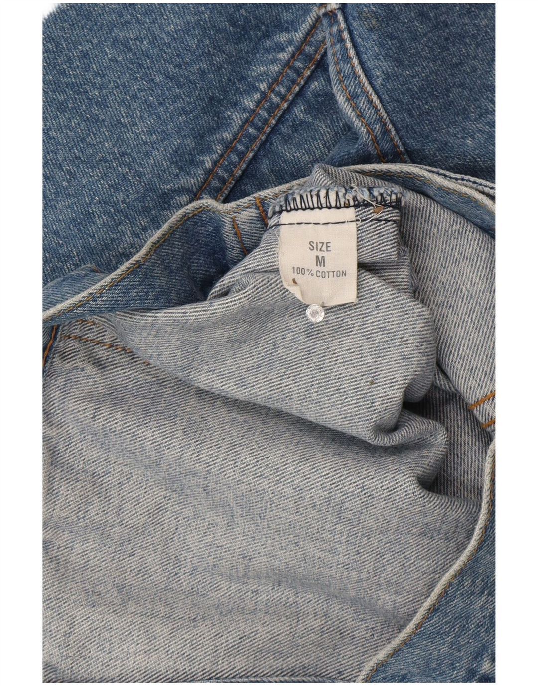 Vintage Womens Oversized Denim Jacket UK 14 Medium Blue Cotton