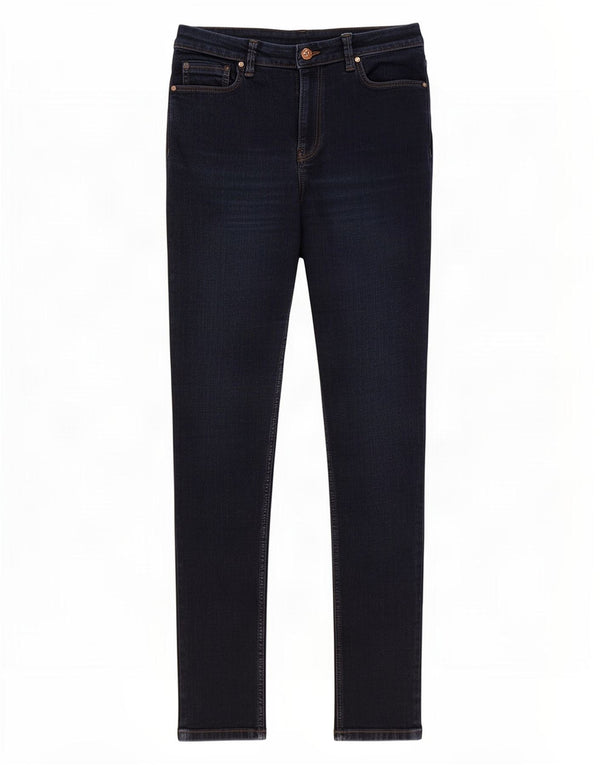 Marks & Spencer Womens Skinny Jeans UK 14 Large W32 L29 Navy Blue