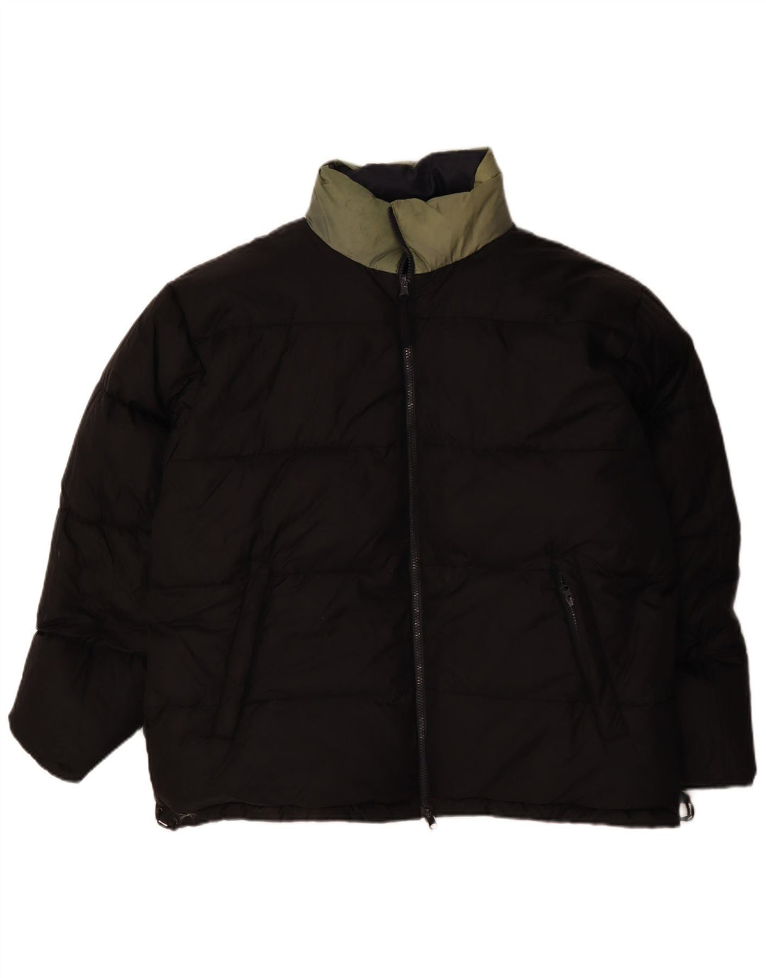 BLEND Mens Loose Fit Graphic Padded Jacket UK 40 Large Red Colourblock