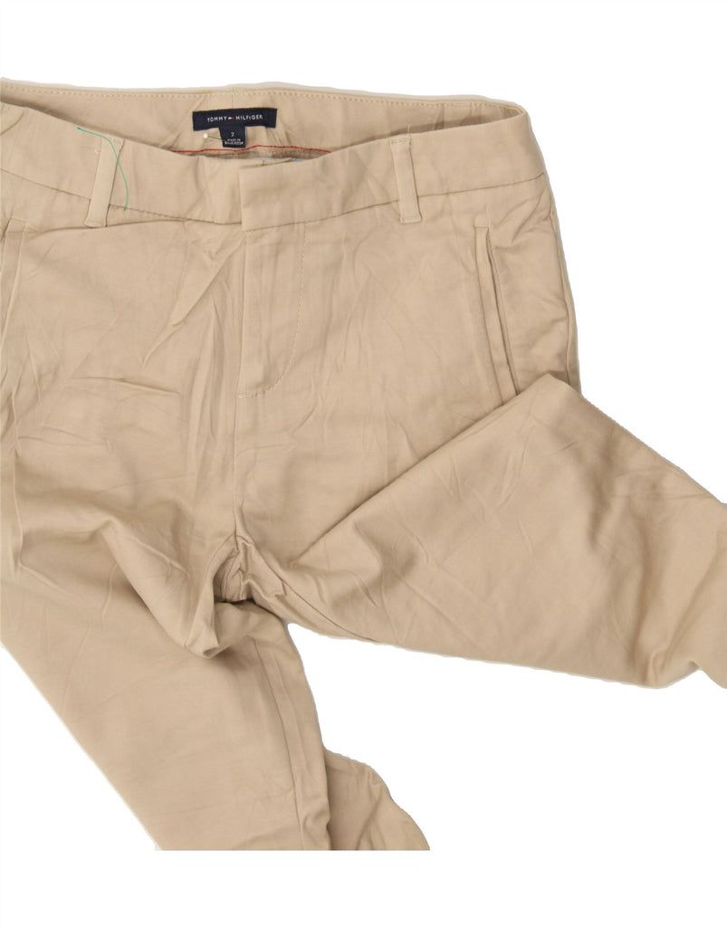 TOMMY HILFIGER Womens Chino Trousers US 2 XS W25 L25 Beige Cotton Vintage Tommy Hilfiger and Second-Hand Tommy Hilfiger from Messina Hembry 