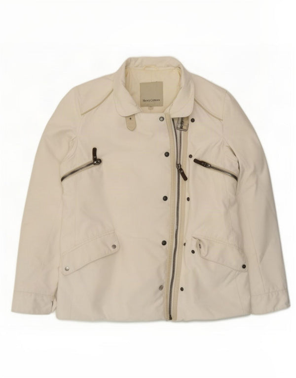 Henry Cottons Womens Utility Jacket IT 46 Large White Polyester