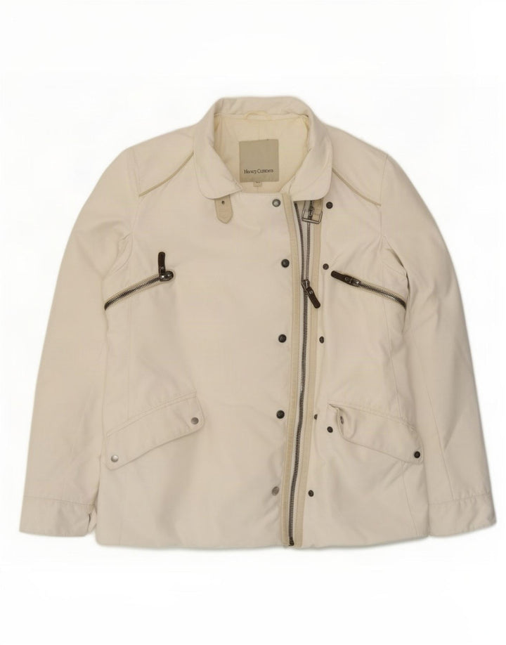 Henry Cottons Womens Utility Jacket IT 46 Large White Polyester