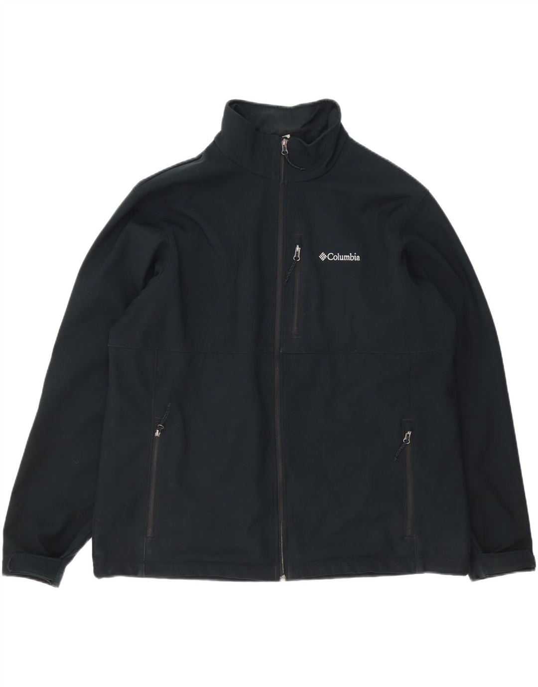 COLUMBIA Mens Windbreaker Jacket UK 44 2XL Navy Blue Polyester