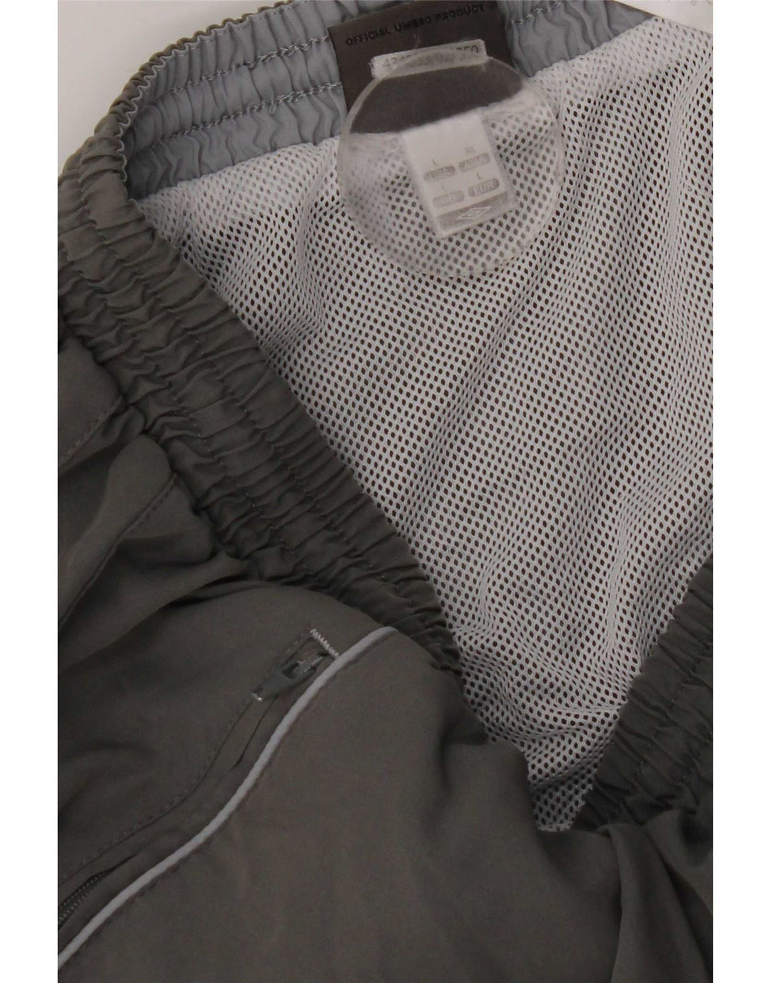 Umbro Mens Sport Shorts Large Grey Polyester