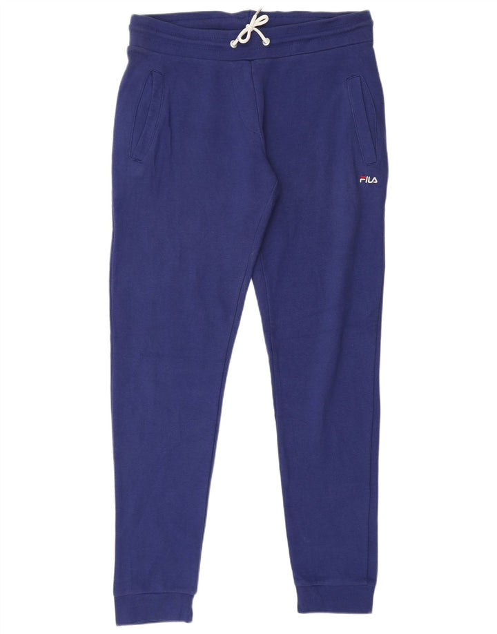 FILA Womens Tracksuit Trousers Joggers UK 18 XL Blue Cotton