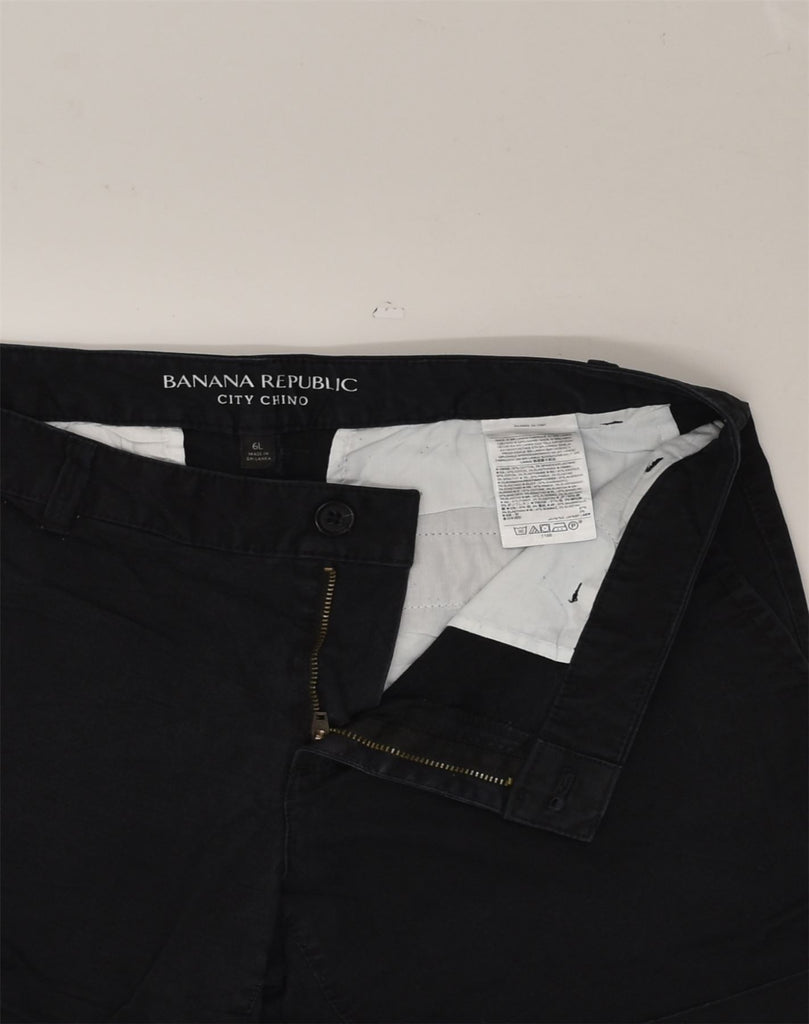 BANANA REPUBLIC Womens Chino Shorts US 6 Medium W30 Black Cotton | Vintage Banana Republic | Thrift | Second-Hand Banana Republic | Used Clothing | Messina Hembry 