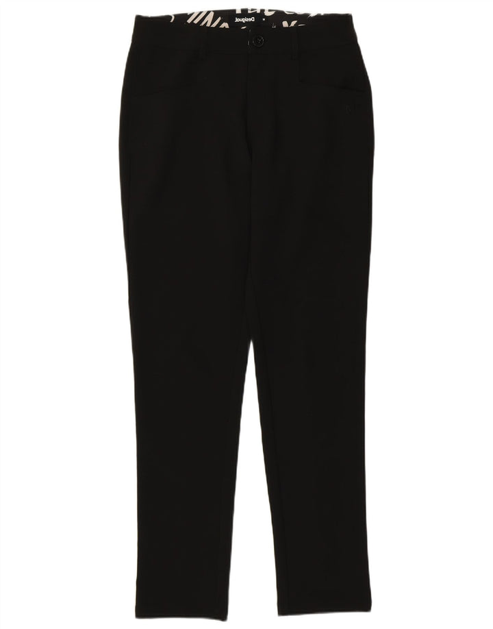 Desigual Womens Slim Casual Trousers Medium W28 L28 Black