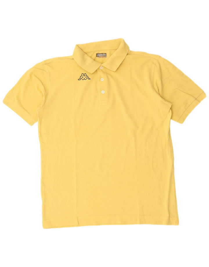 KAPPA Mens Polo Shirt Large Yellow