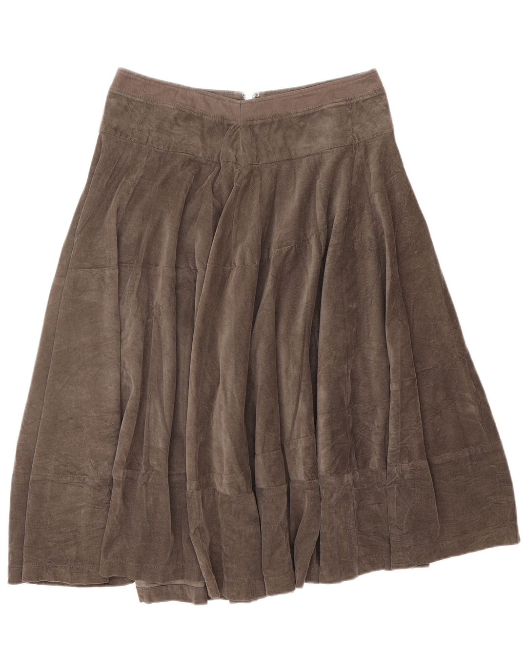 HENRY COTTONS Womens Pleated Corduroy Skirt IT 44 Medium W28  Brown Cotton