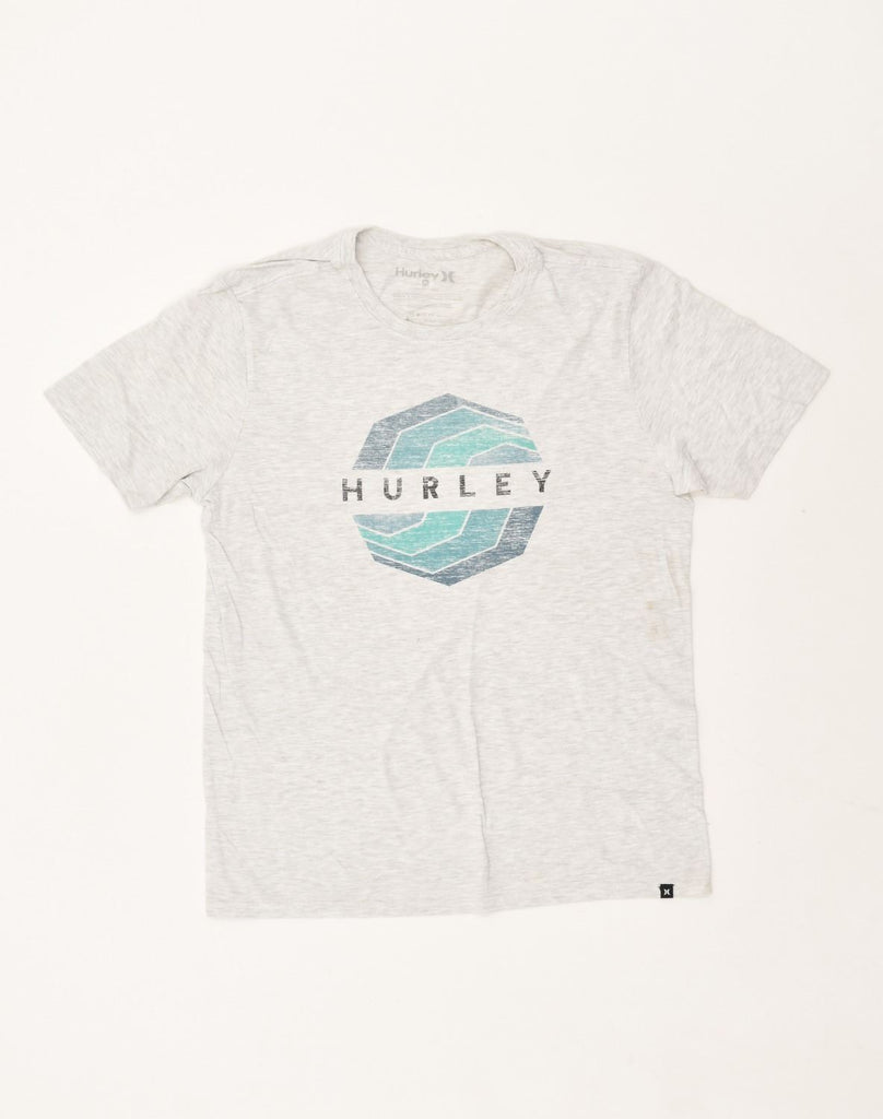 HURLEY Mens Graphic T-Shirt Top Medium Off White Cotton | Vintage Hurley | Thrift | Second-Hand Hurley | Used Clothing | Messina Hembry 