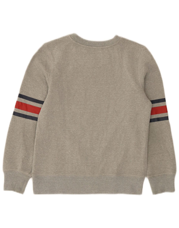 Levi's Boys Graphic Hoodie Jumper 9-10 Years Grey Flecked