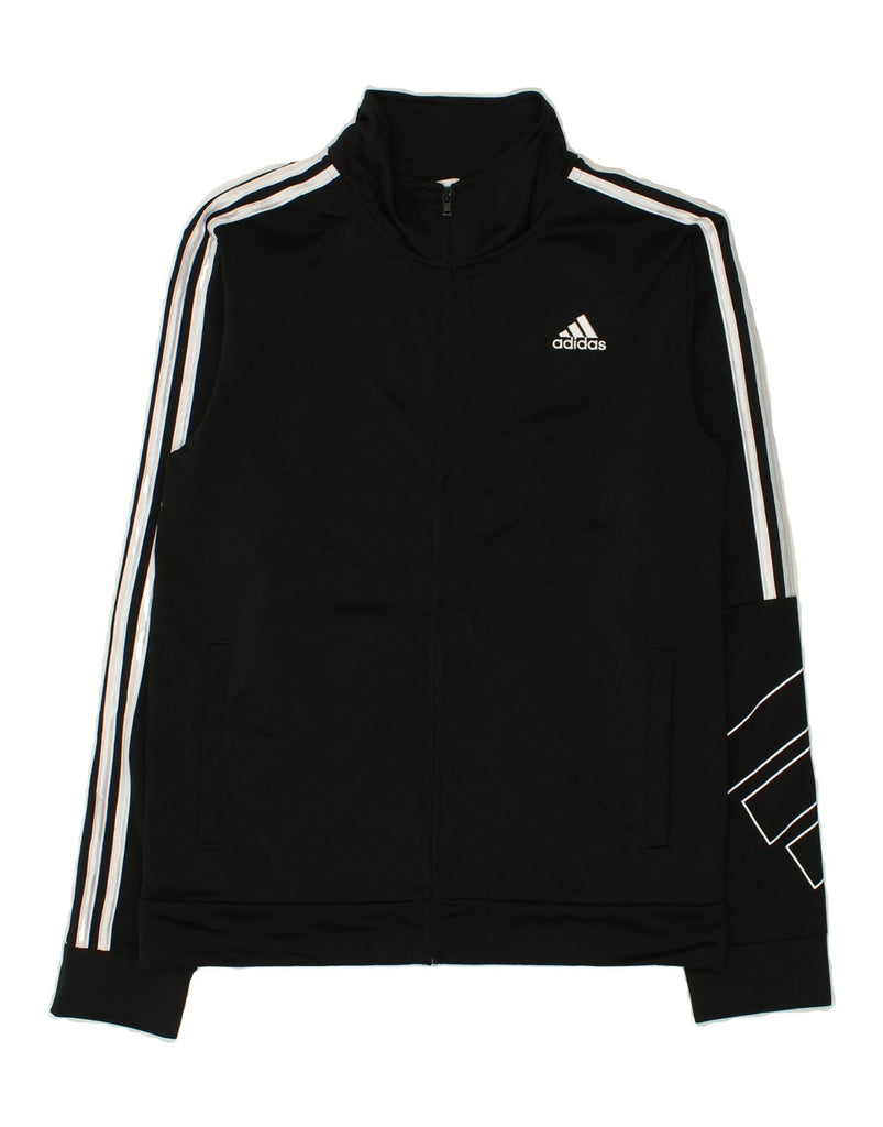 ADIDAS Boys Tracksuit Top Jacket 15-16 Years XL Black Polyester | Vintage Adidas | Thrift | Second-Hand Adidas | Used Clothing | Messina Hembry 