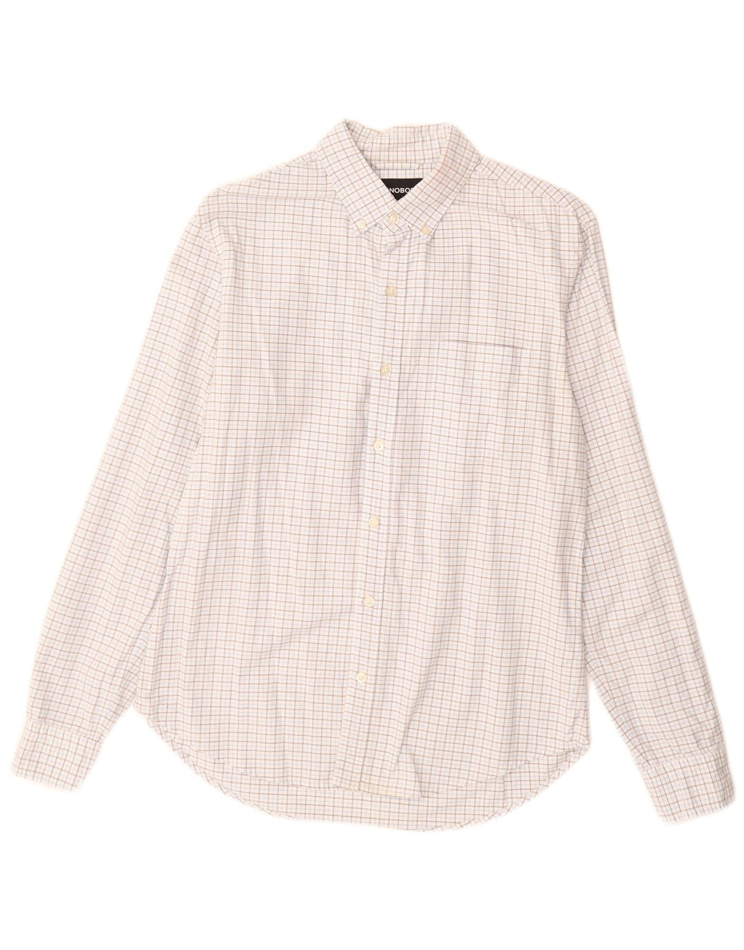 BONOBOS Mens Tailored Fit Shirt Medium White Gingham