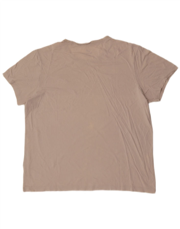 Nike Mens T-Shirt Top Large Beige Cotton