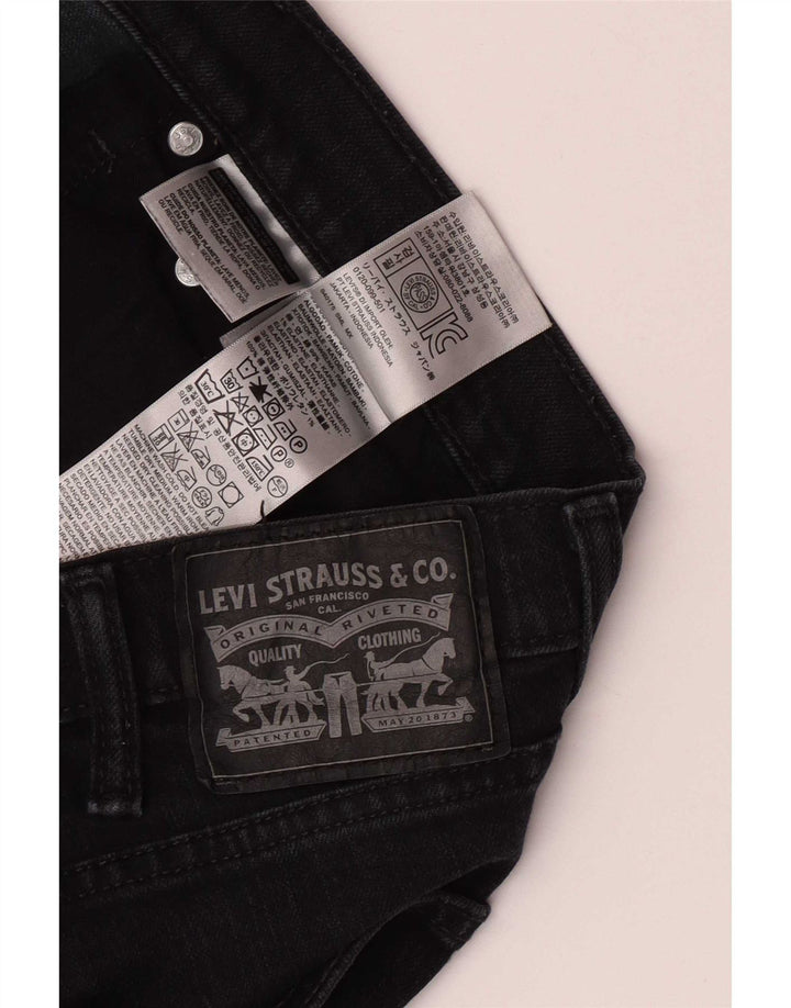 Levi's Mens Straight Jeans W38 L29 Black Cotton