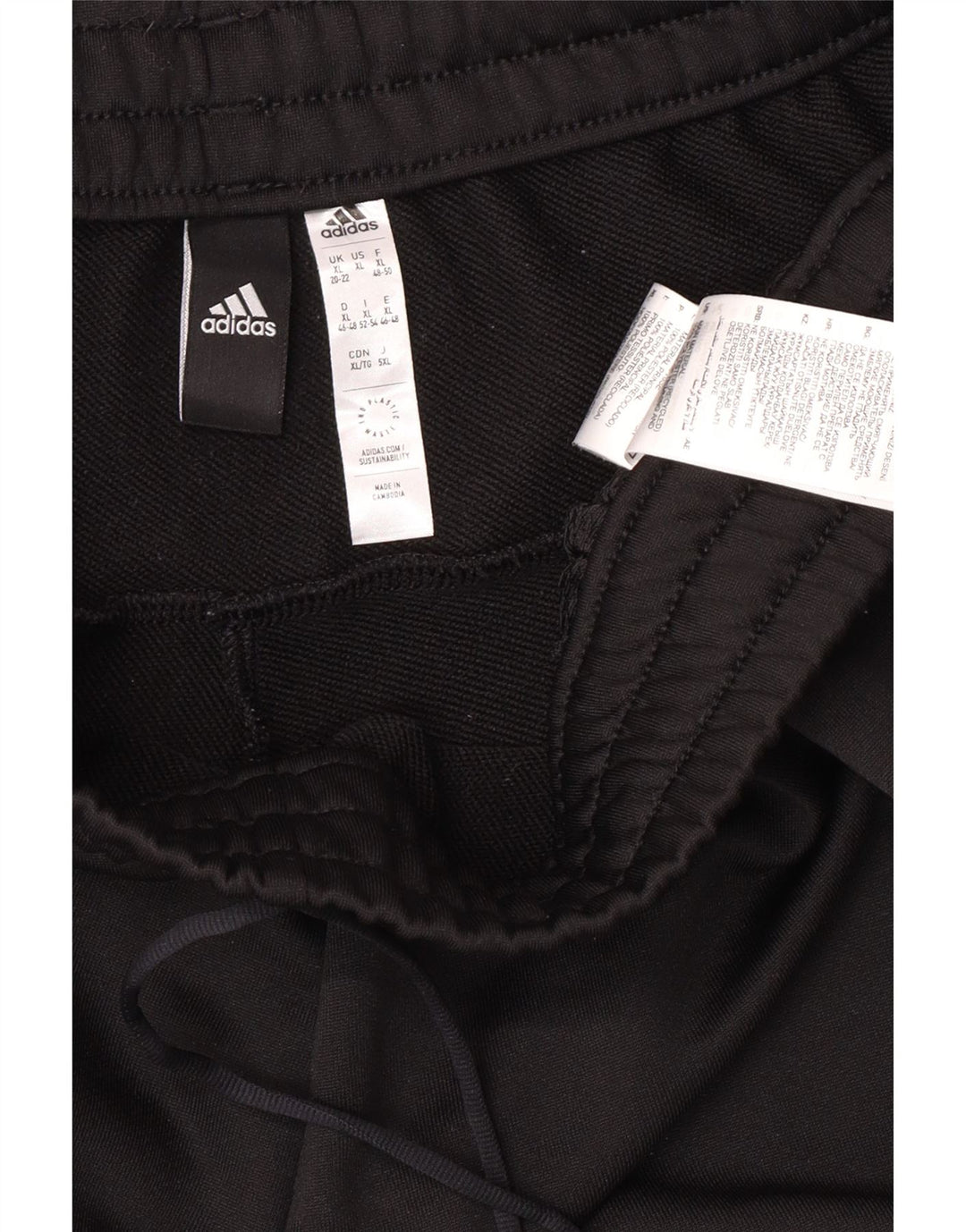 Adidas Womens Tracksuit Trousers Joggers UK 20/22 XL  Black Polyester