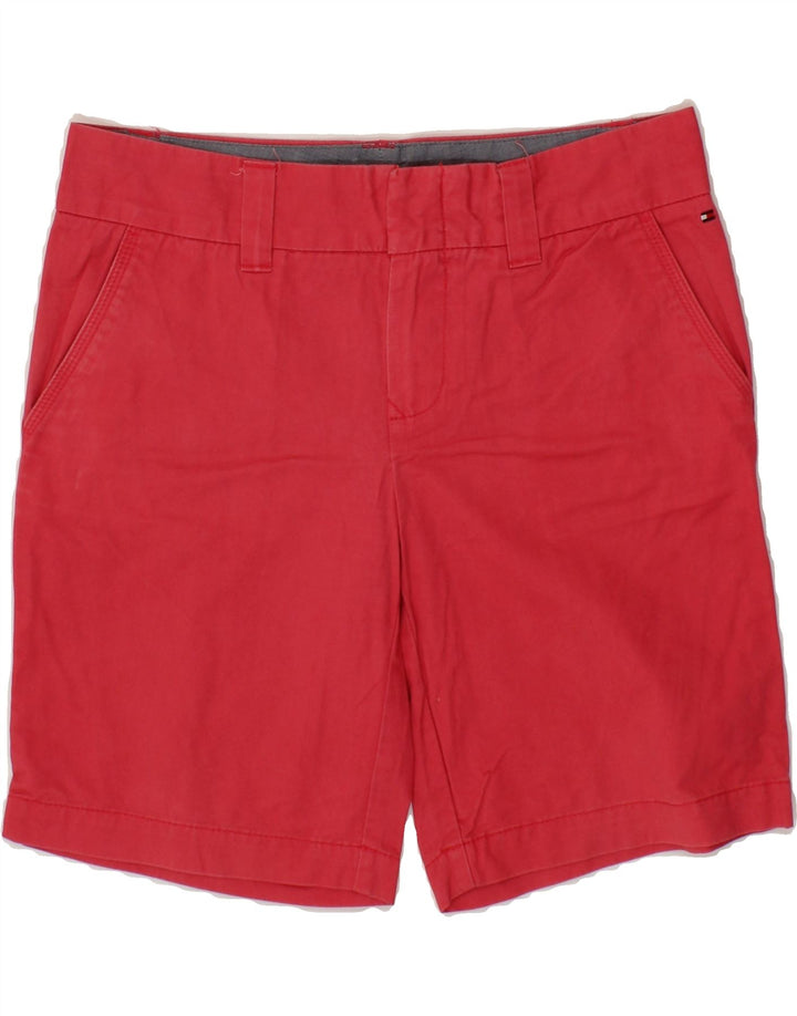 TOMMY HILFIGER Womens Chino Shorts US 4 Small W32  Red Cotton Vintage Tommy Hilfiger and Second-Hand Tommy Hilfiger from Messina Hembry 