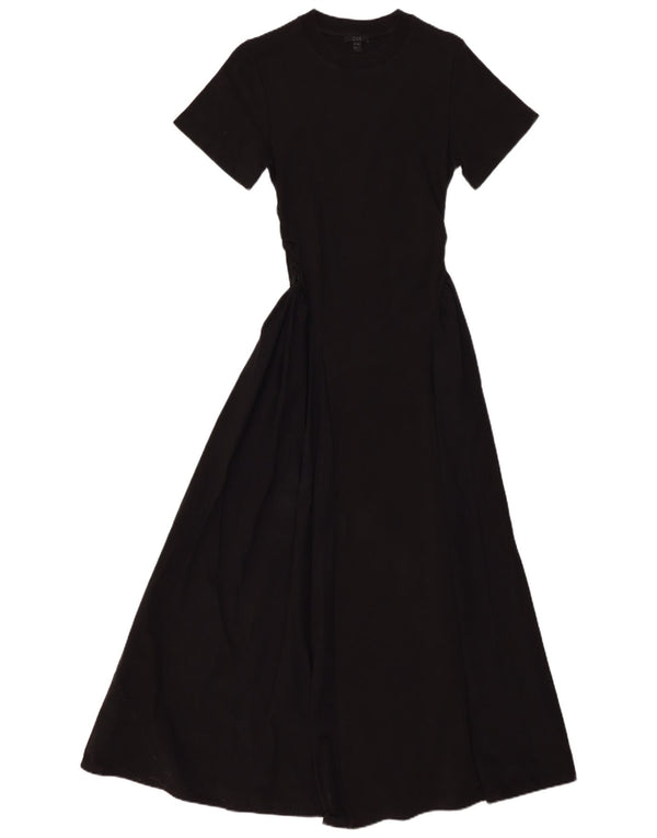 Cos Womens Maxi Dress UK 8 Small Black Cotton