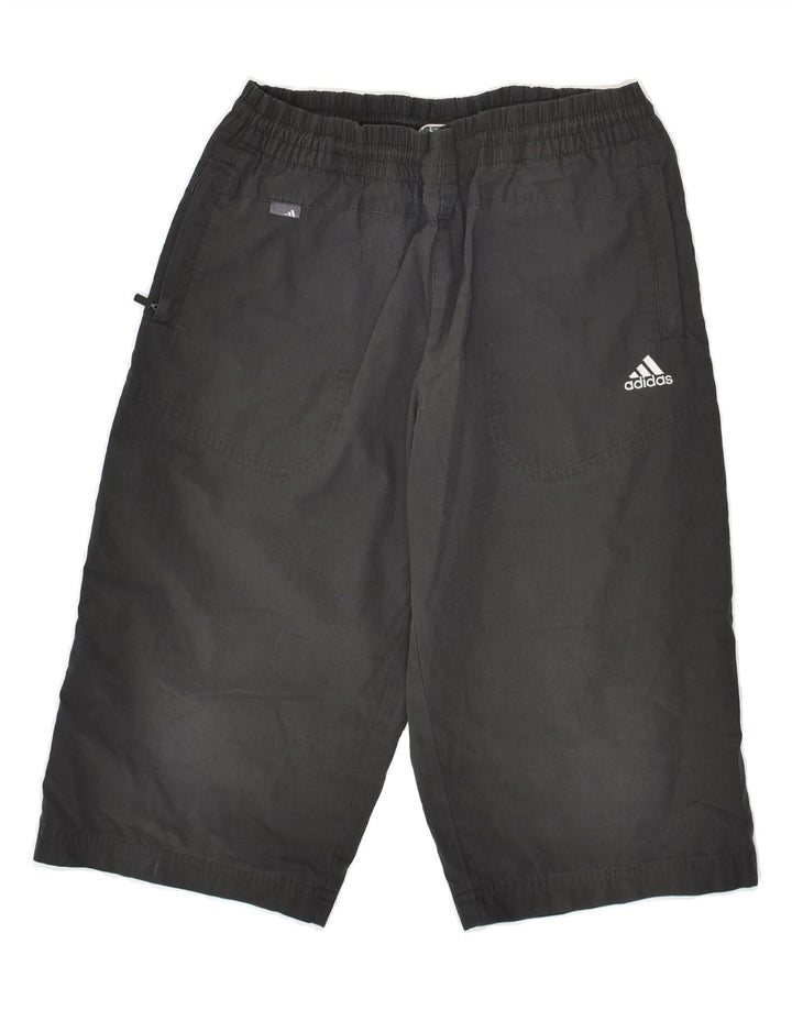 ADIDAS Boys Tracksuit Trousers 7-8 Years Black Polyester | Vintage Adidas | Thrift | Second-Hand Adidas | Used Clothing | Messina Hembry 