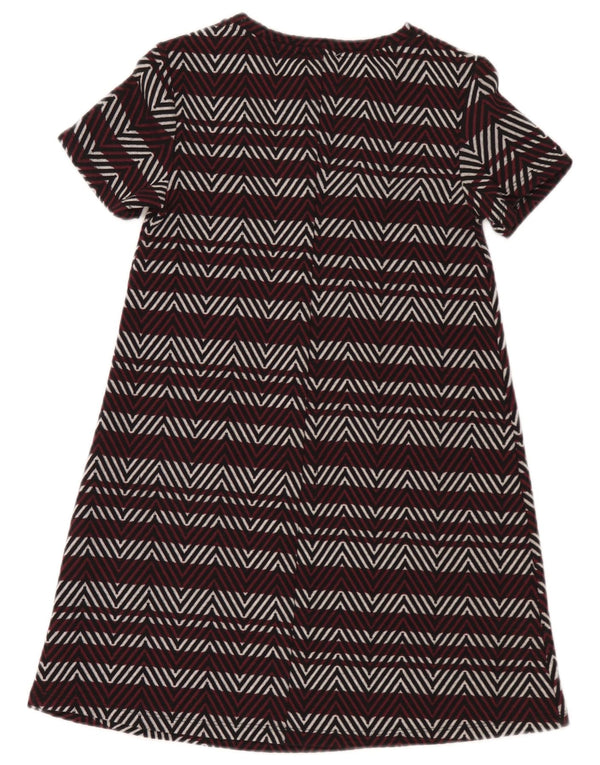 Zara Womens Trafaluc A-Line Dress UK 8 Small Multicoloured Chevron