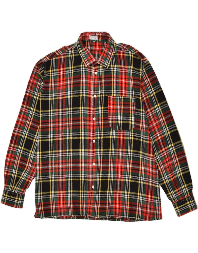 VINTAGE Mens Flannel Shirt Large Red Check | Vintage Vintage | Thrift | Second-Hand Vintage | Used Clothing | Messina Hembry 