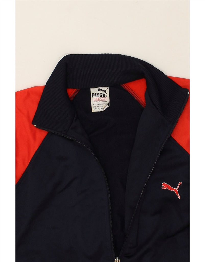 PUMA Boys Graphic Tracksuit Top Jacket 11-12 Years Large Red Colourblock | Vintage Puma | Thrift | Second-Hand Puma | Used Clothing | Messina Hembry 