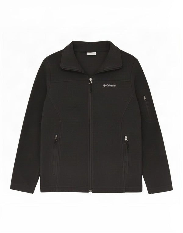 Columbia Womens Oversized Fleece Jacket UK 10 Small Black Polyester