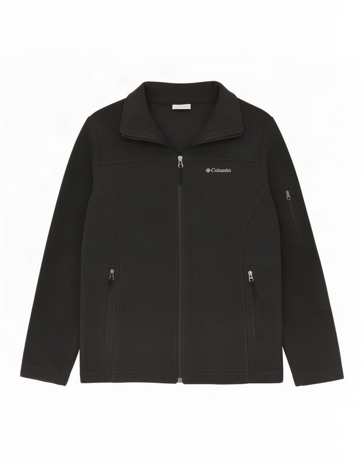 Columbia Womens Oversized Fleece Jacket UK 10 Small Black Polyester