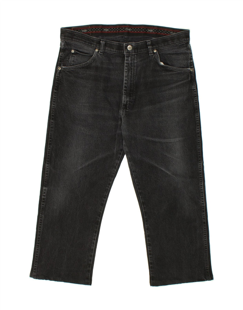 WRANGLER Mens Straight Jeans W38 L24 Black Cotton Vintage Wrangler and Second-Hand Wrangler from Messina Hembry 