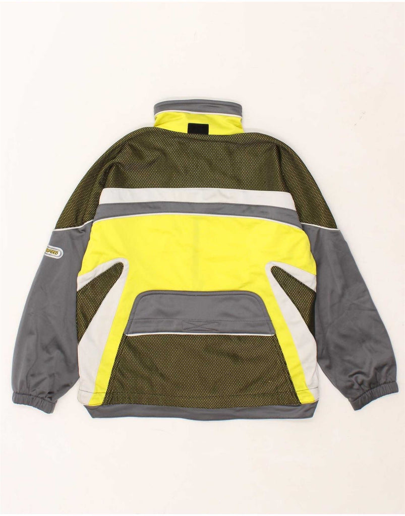 DIADORA Boys Tracksuit Top Jacket 10-11 Years Yellow Colourblock Polyester Vintage Diadora and Second-Hand Diadora from Messina Hembry 