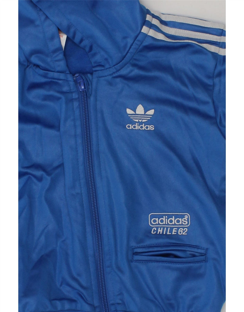 ADIDAS Baby Boys Zip Hoodie Sweater 18-24 Months Blue Polyester | Vintage Adidas | Thrift | Second-Hand Adidas | Used Clothing | Messina Hembry 