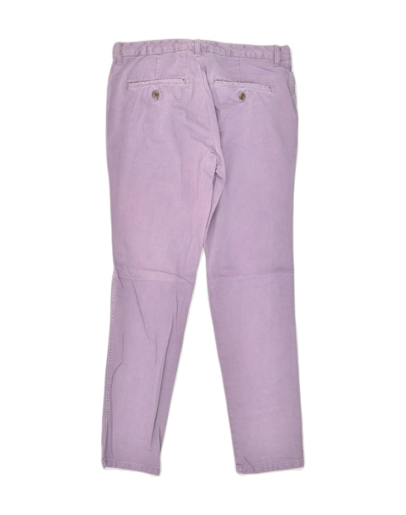 JACK WILLS Womens Slim Chino Trousers Large W34 L33 Purple Cotton | Vintage Jack Wills | Thrift | Second-Hand Jack Wills | Used Clothing | Messina Hembry 