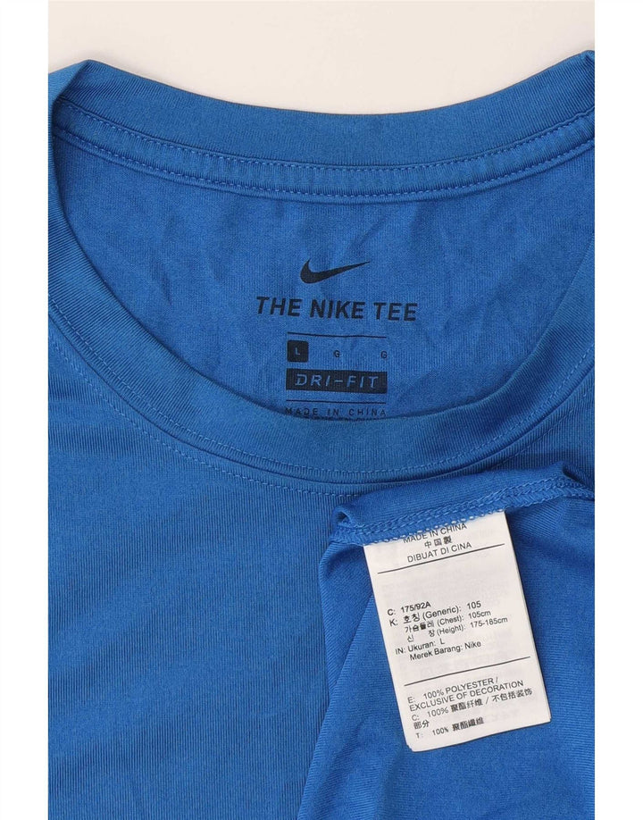 Nike Mens Dri Fit Vest Top Large Blue Polyester