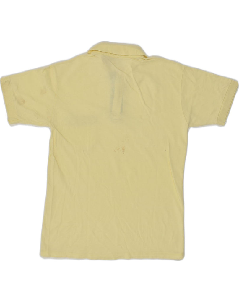 VINTAGE Mens Polo Shirt Medium Yellow Cotton | Vintage Vintage | Thrift | Second-Hand Vintage | Used Clothing | Messina Hembry 