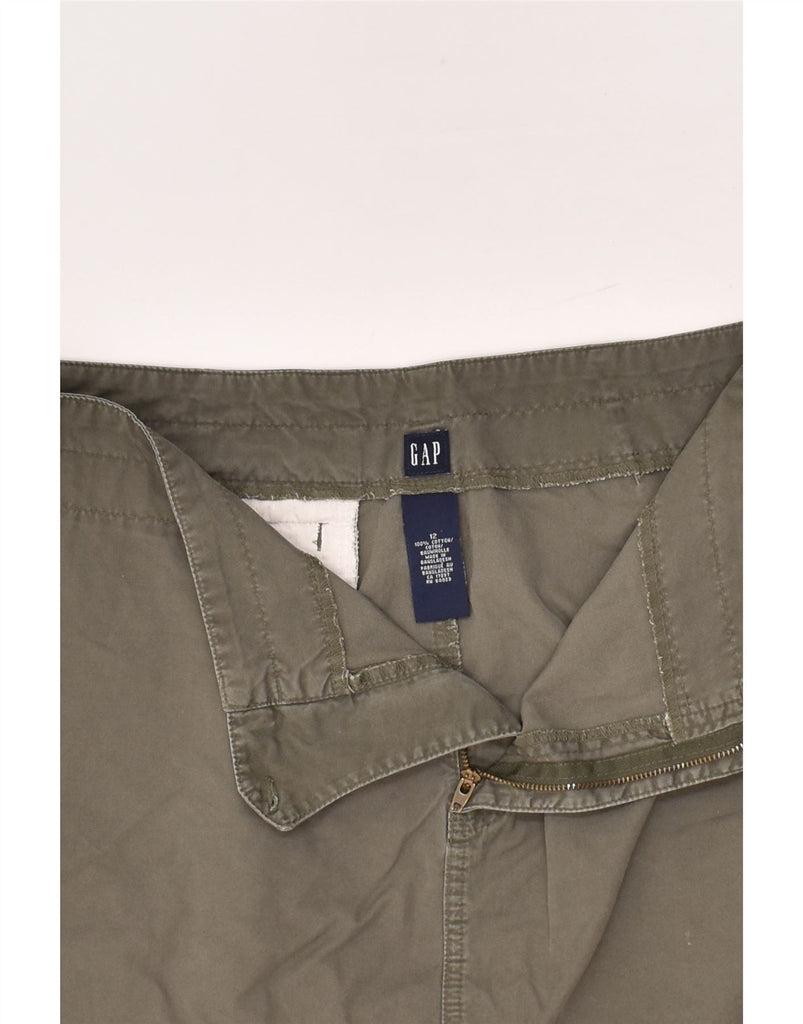 GAP Womens Mini Skirt US 12 Large W32  Grey Cotton | Vintage Gap | Thrift | Second-Hand Gap | Used Clothing | Messina Hembry 