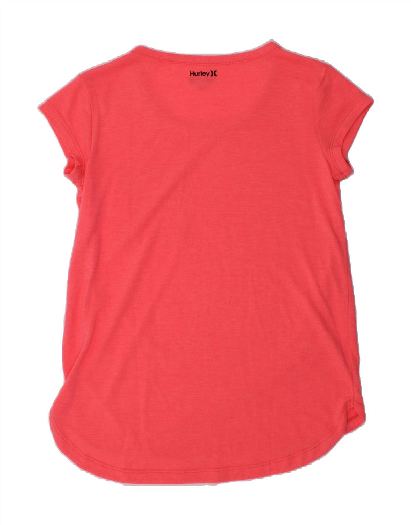 HURLEY Girls T-Shirt Top 10-11 Years Medium Pink | Vintage Hurley | Thrift | Second-Hand Hurley | Used Clothing | Messina Hembry 