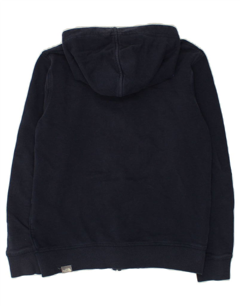 THE NORTH FACE Boys Zip Hoodie Sweater 12-13 Years Large Navy Blue Cotton | Vintage The North Face | Thrift | Second-Hand The North Face | Used Clothing | Messina Hembry 