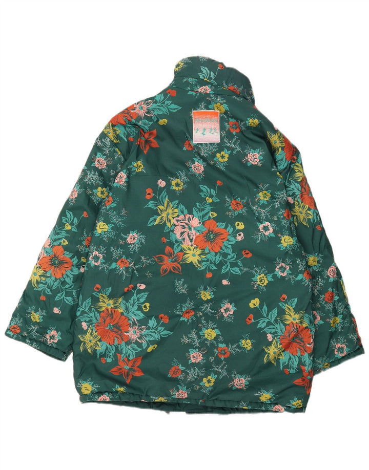 Stratos Womens Reversible Ski Jacket EU 44 XL Green Floral Polyester