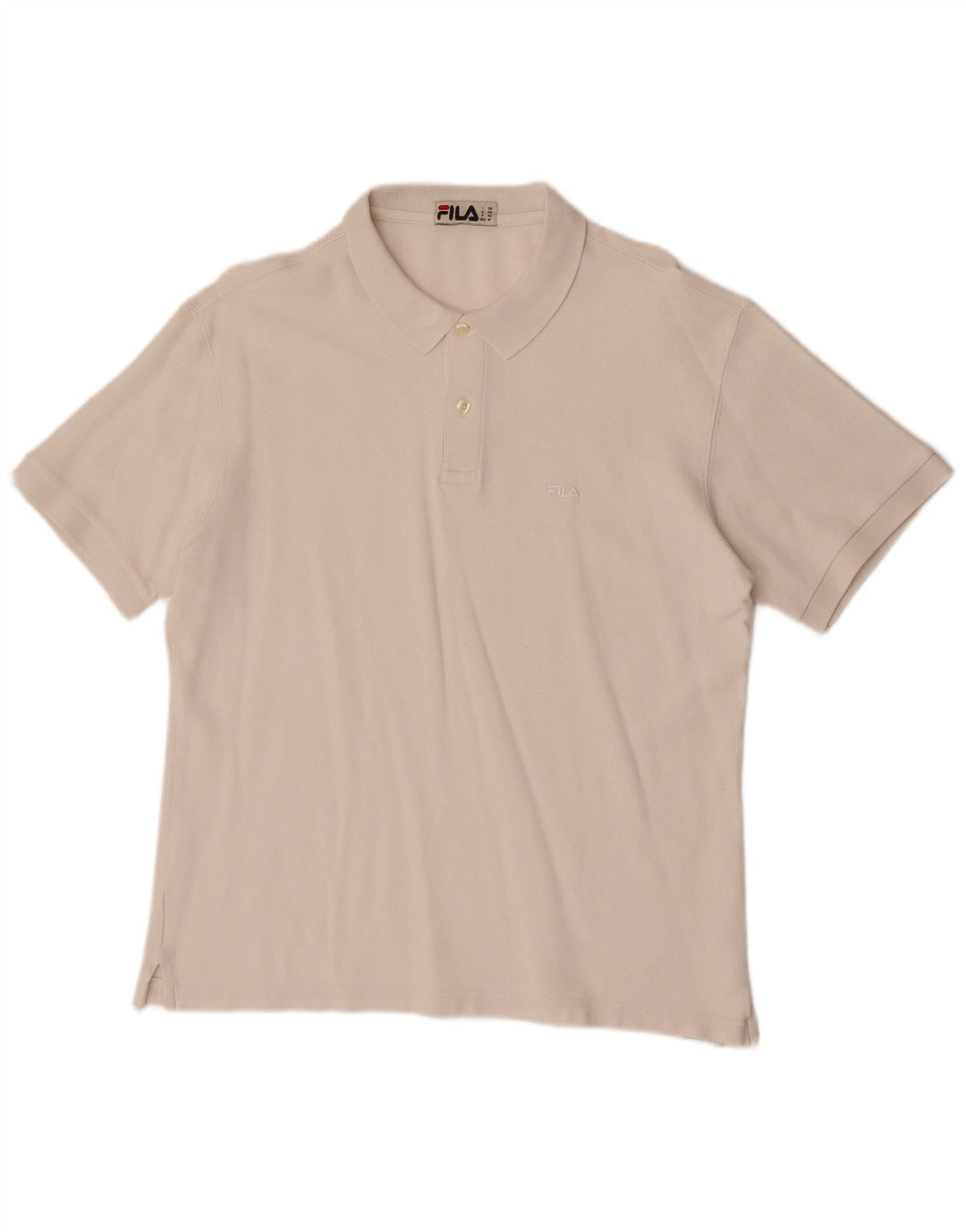 Fila Mens Polo Shirt Medium White