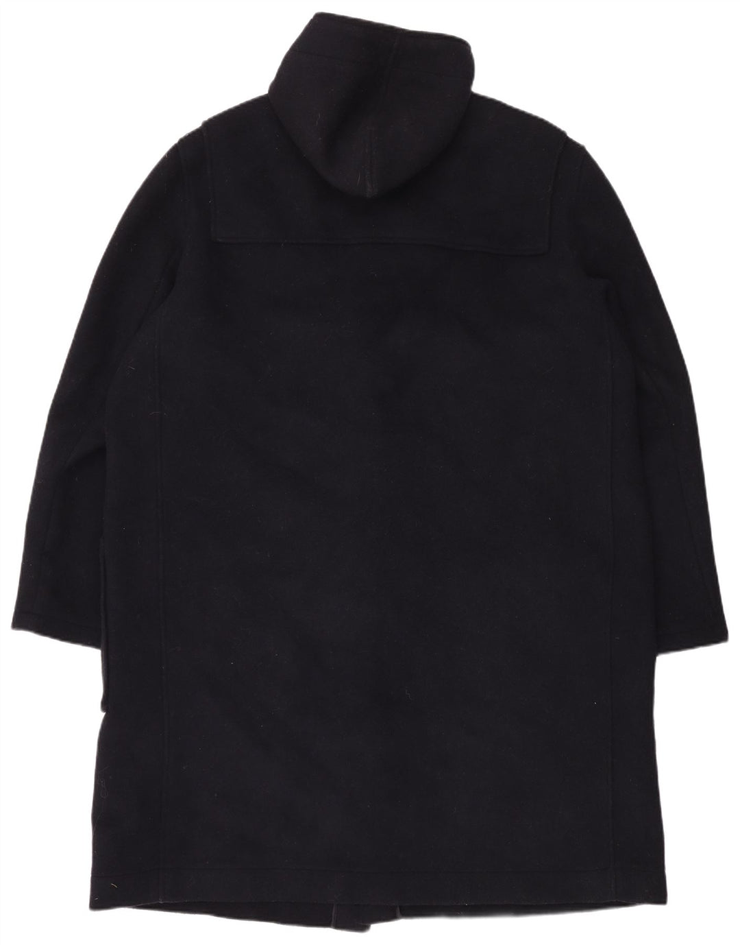 C&A Mens Hooded Duffle Coat EU 56 3XL Navy Blue Wool