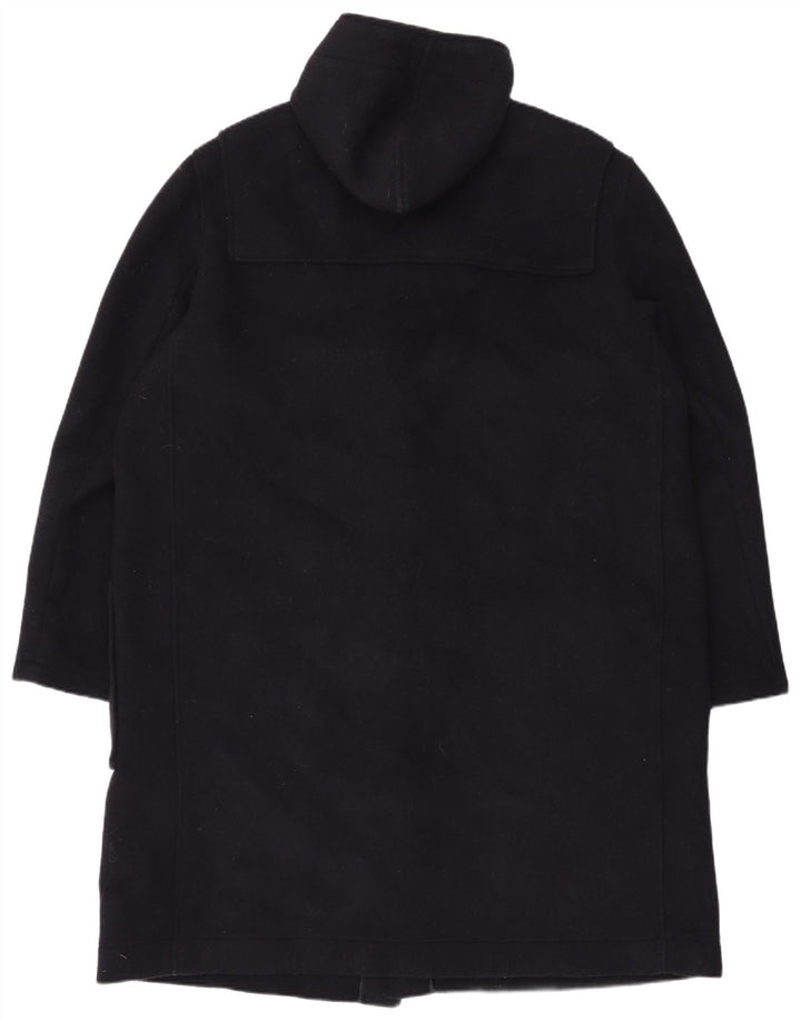 C&A Mens Hooded Duffle Coat EU 56 3XL Navy Blue Wool