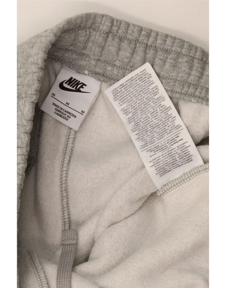NIKE Mens Tracksuit Trousers Joggers Medium Grey Flecked Cotton