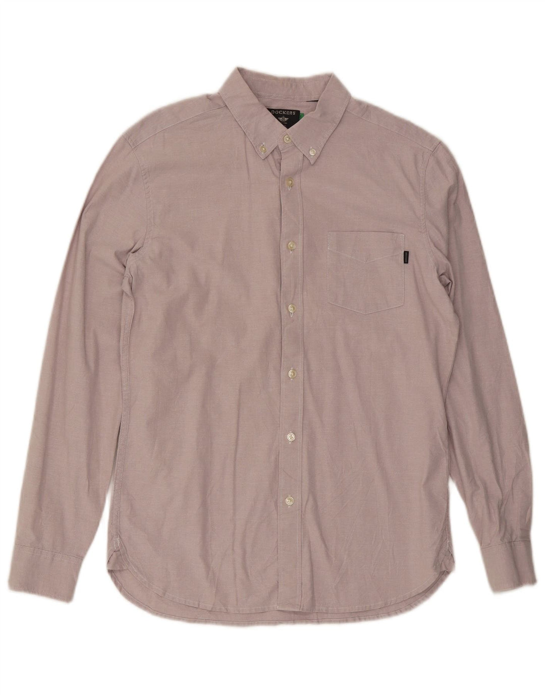 Dockers Mens Slim Shirt Medium Pink Cotton