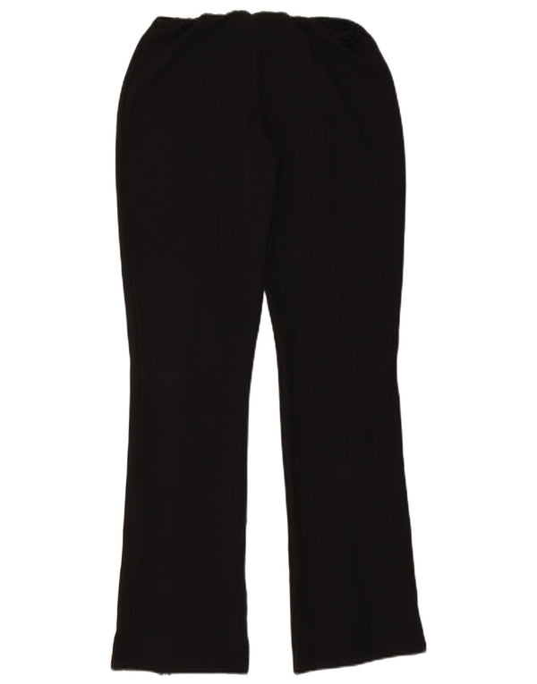 Topshop Womens Bootcut Casual Trousers UK 10 Small W26 L32 Black Classic