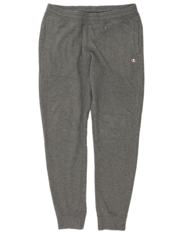 Champion Mens Tracksuit Trousers Joggers Medium Grey Cotton