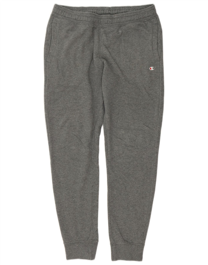 Champion Mens Tracksuit Trousers Joggers Medium Grey Cotton
