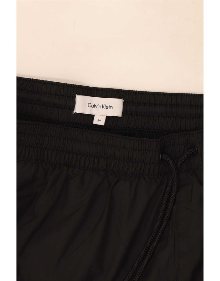 Calvin Klein Mens Graphic Swimming Shorts Medium Black Colourblock