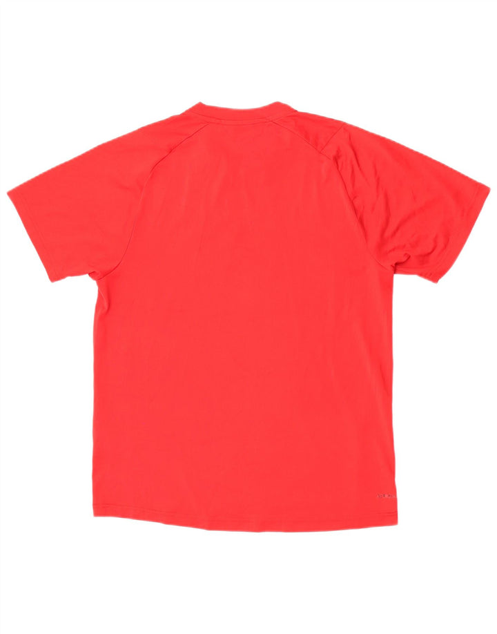 Adidas Mens Graphic T-Shirt Top Small Red Polyester
