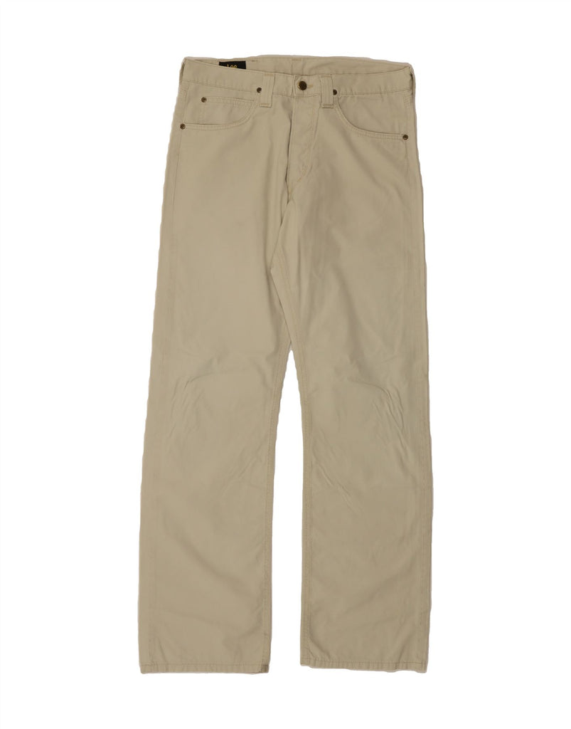 LEE Mens Nash Straight Casual Trousers W32 L34 Beige Cotton Vintage Lee and Second-Hand Lee from Messina Hembry 