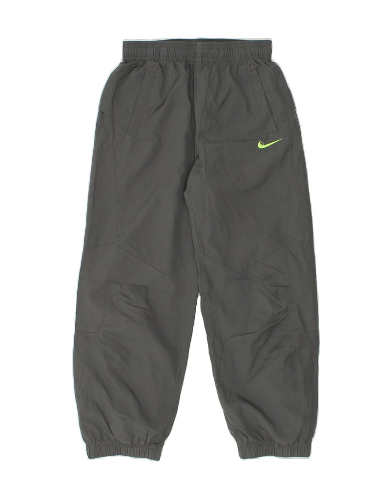 NIKE Boys Tracksuit Trousers 10-11 Years Medium Grey Polyester | Vintage Nike | Thrift | Second-Hand Nike | Used Clothing | Messina Hembry 